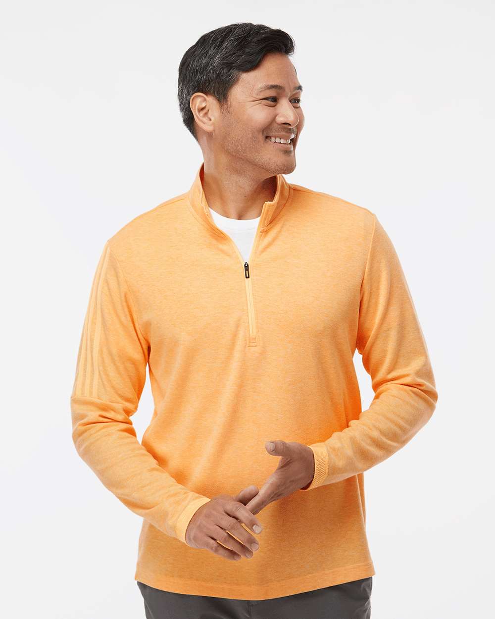 Men's 3-Stripe Quarter-Zip Sweater | Adidas