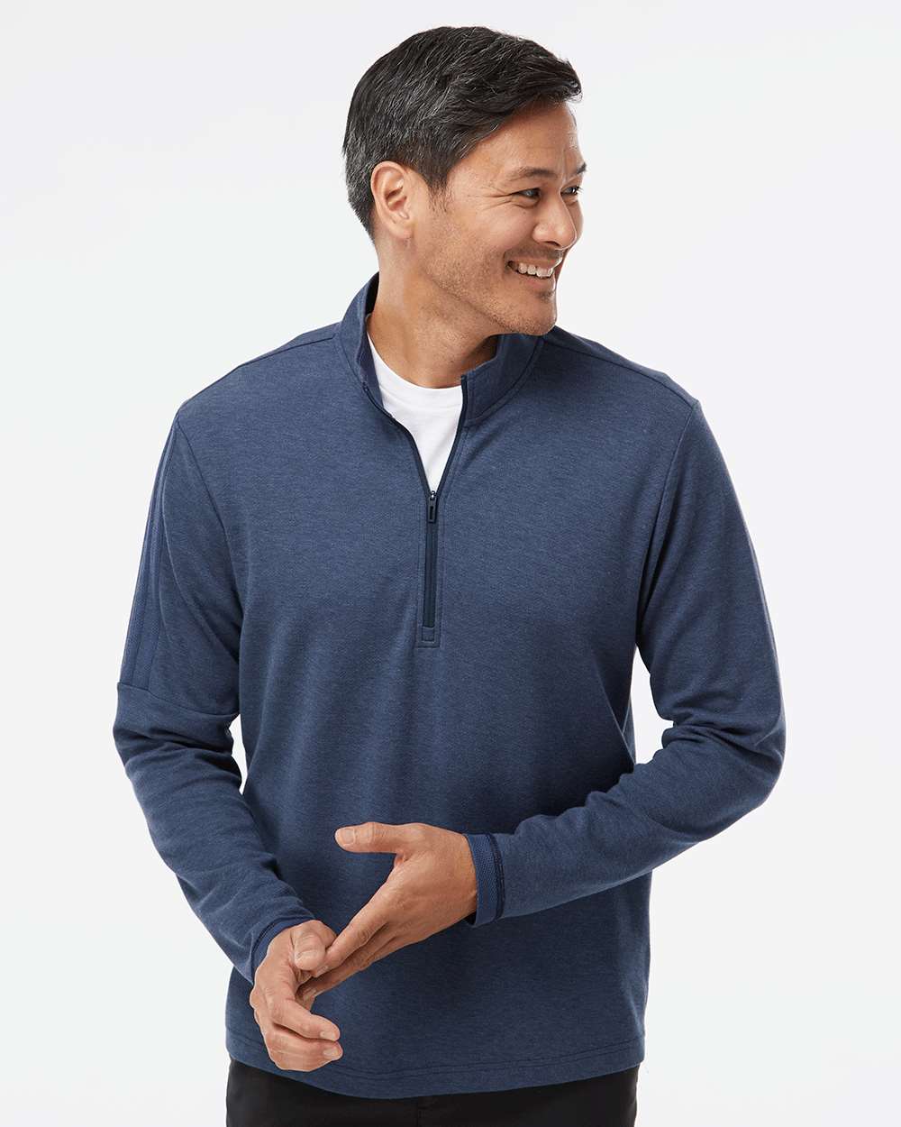 Men's 3-Stripe Quarter-Zip Sweater | Adidas