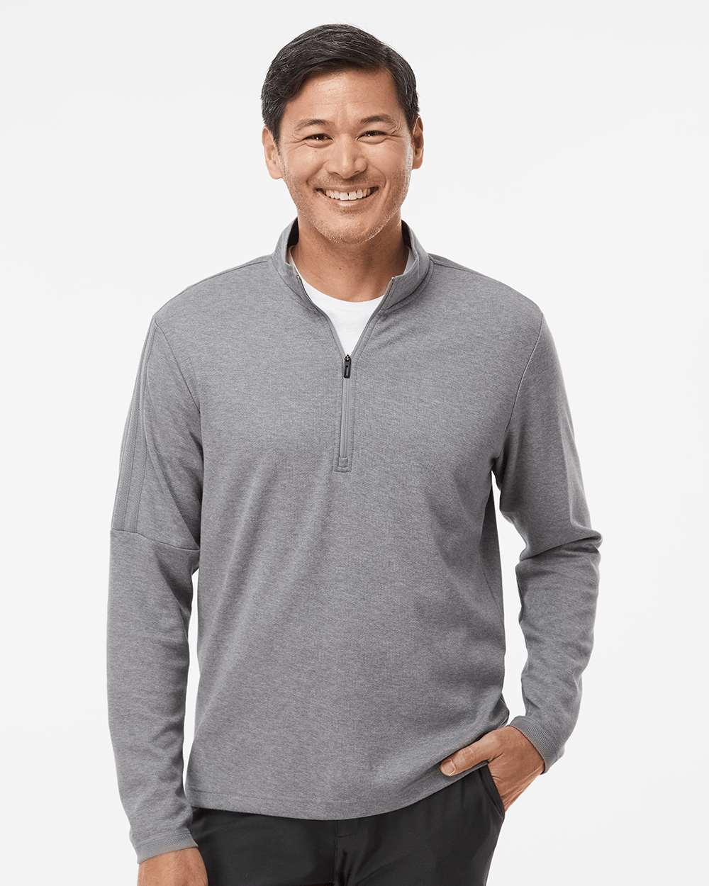 Men's 3-Stripe Quarter-Zip Sweater | Adidas