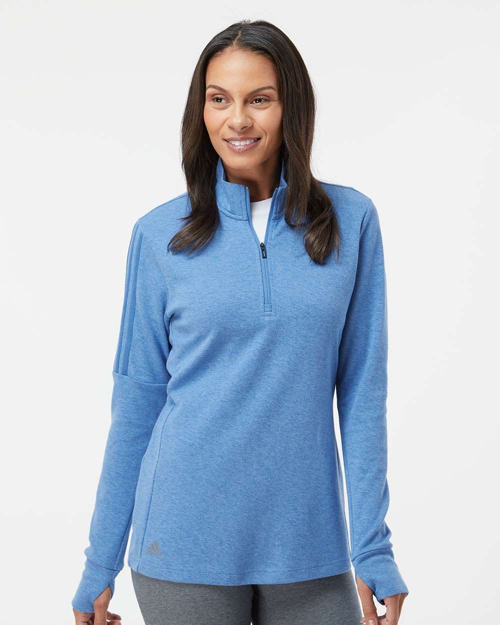 Women's 3-Stripe Quarter-Zip Sweater | Adidas