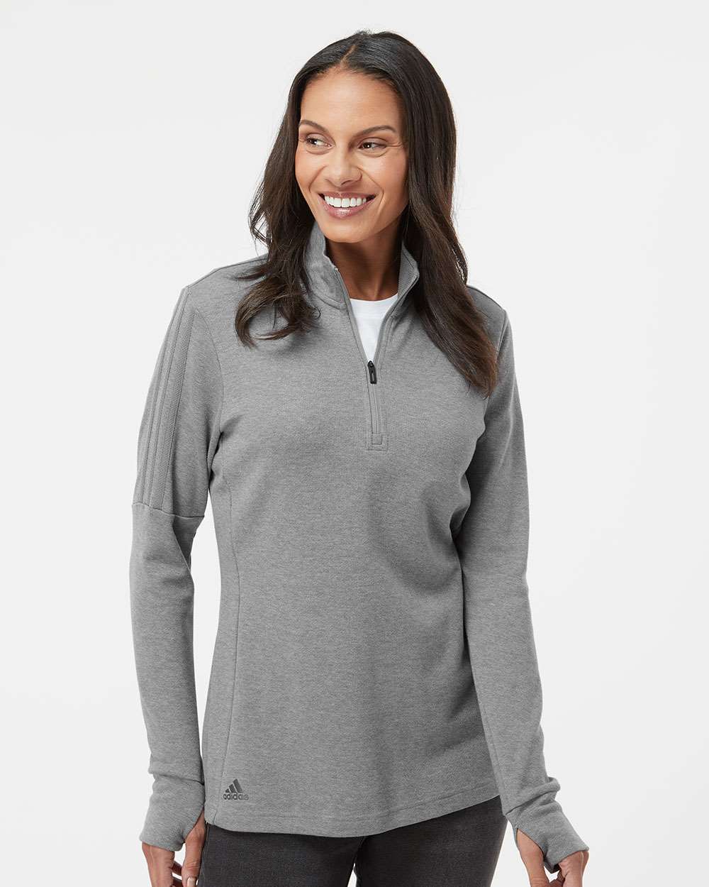 Women's 3-Stripe Quarter-Zip Sweater | Adidas