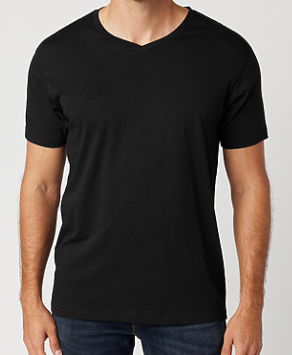 Men's Basket Weave T-Shirt | V-Neck