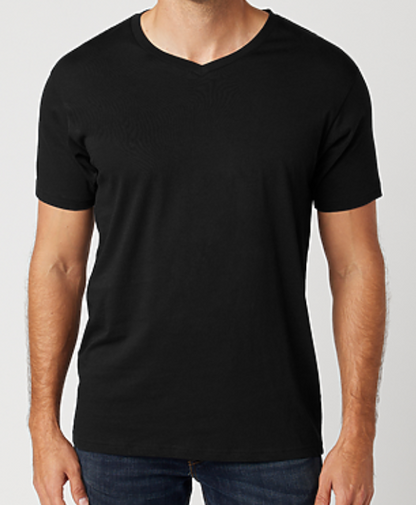 Men's Basket Weave T-Shirt | V-Neck