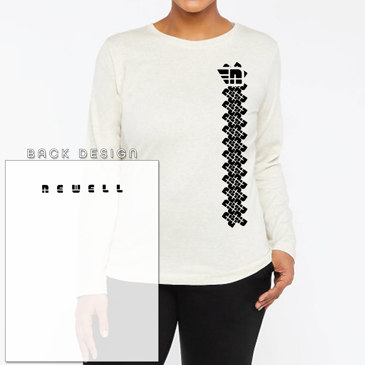 Women's Basket Weave T-Shirt | Long Sleeve