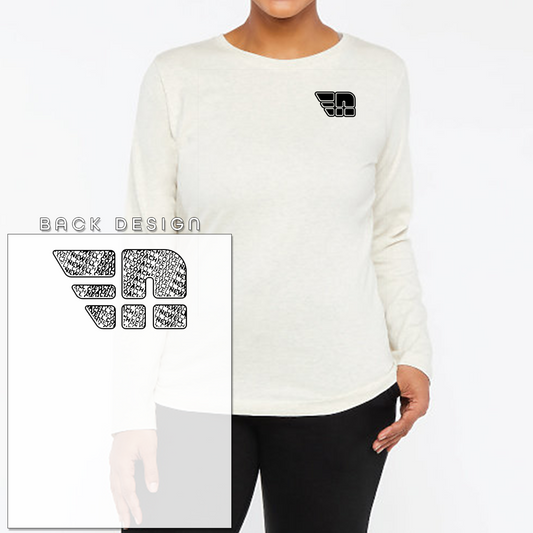 Women's 'Newell N' Back T-Shirt | Long Sleeve