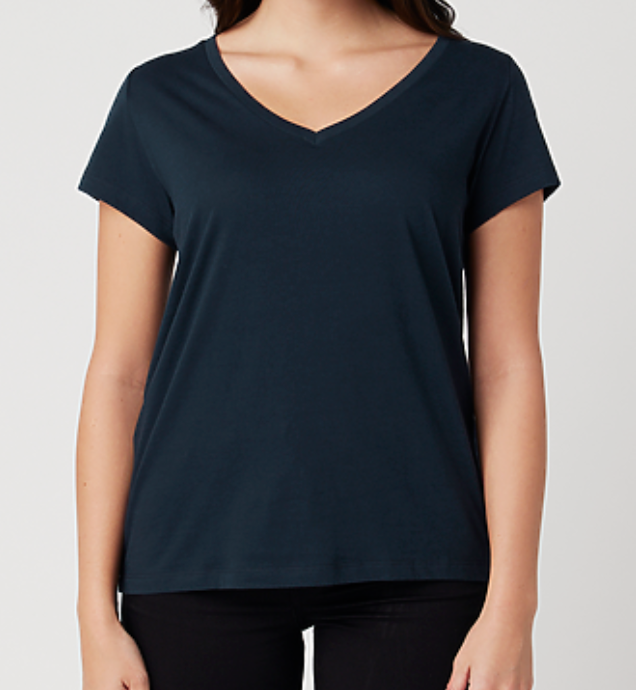 Women's 'Newell N' Back T-Shirt | V-Neck