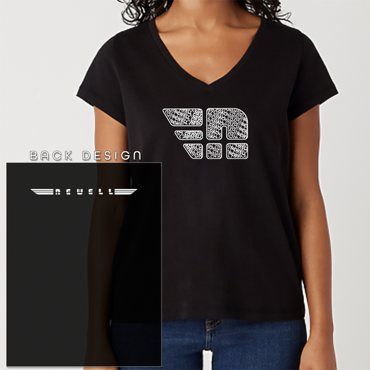 Women's 'Newell N' Front T-Shirt | V-Neck