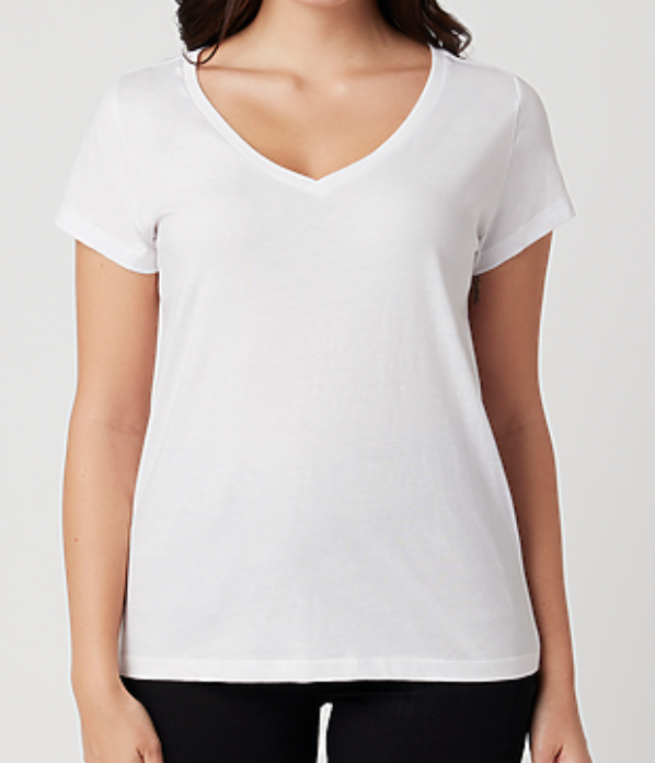 Women's 'Newell N' Back T-Shirt | V-Neck