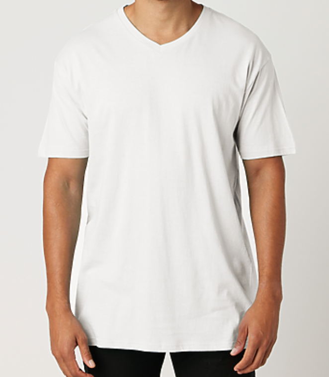 Men's Basket Weave T-Shirt | V-Neck